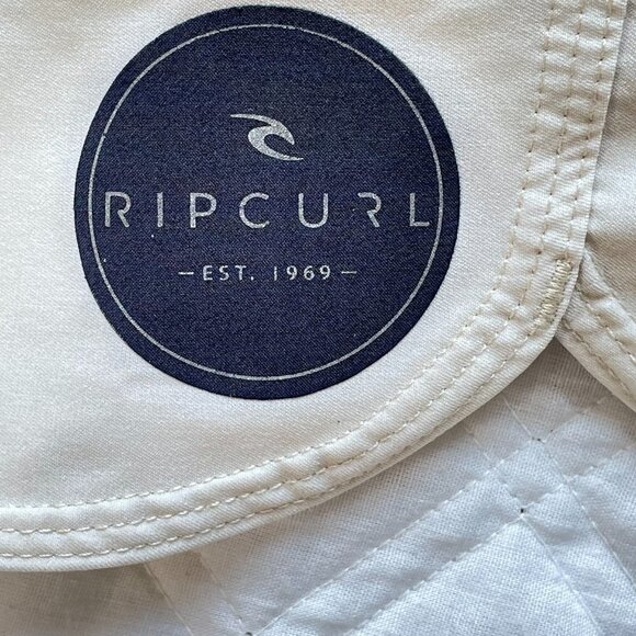 Rip Curl Board Shorts Stretch Blue and Cream with Hawaiian Print - Picture 6 of 7